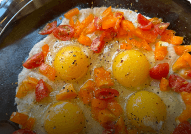 Gluten Free Breakfast Tortilla Pizza!